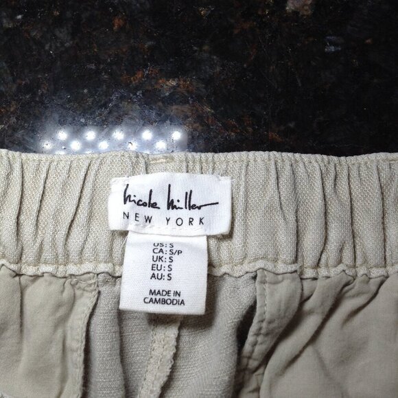 Nicole Miller S Linen Blend joggers/parachute/cargo pants, Versatile, chic, boho - Picture 4 of 5
